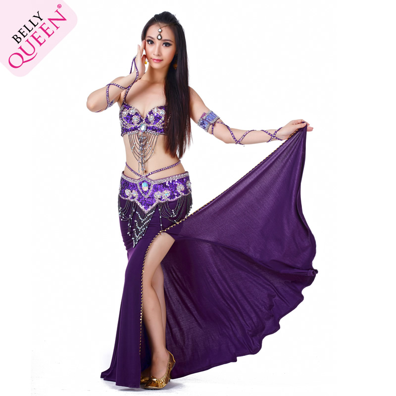3 Pieces Dancewear Polyester Belly Dance Performance Costumes For Women 3 Pieces Dancewear Polyester Belly Dance Performance Costumes For Women